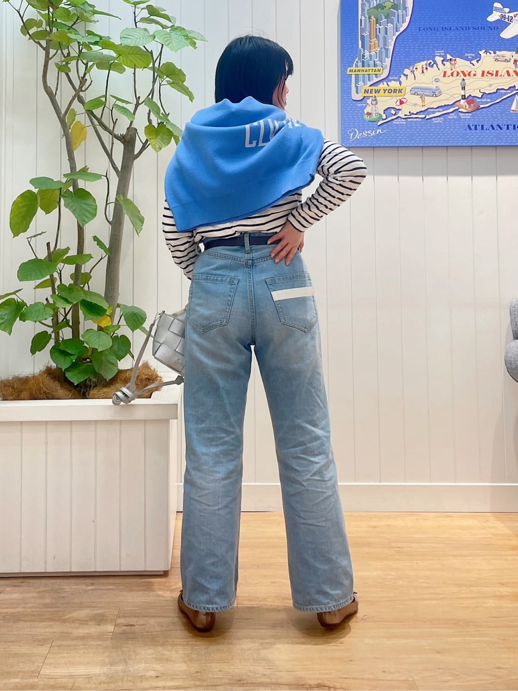 mikaさんの「Dessin｜【洗える】シャツテールロングTシャツ」を使ったコーディネート