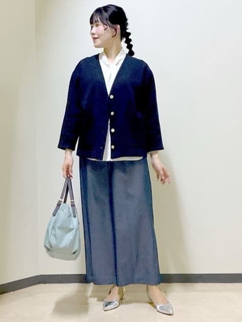  beni_gingerさんの「Reflect｜【着回し力◎】ジャケット風ニットカーディガン」を使ったコーディネート