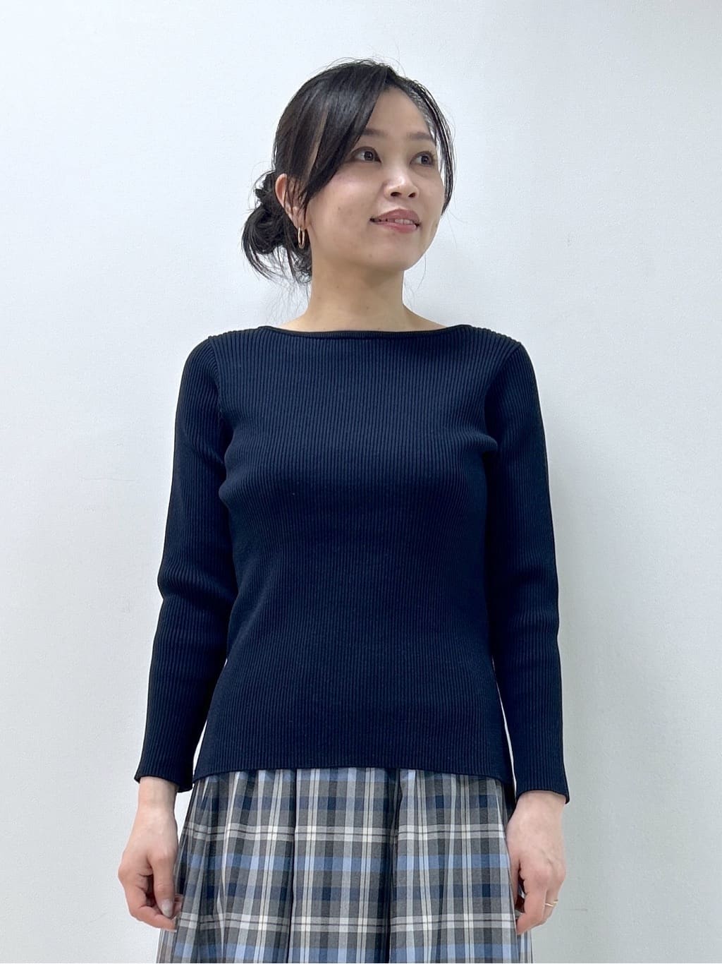 Kaiさんの「Dessin｜【洗える】ボートネックリブニット」を使ったコーディネート