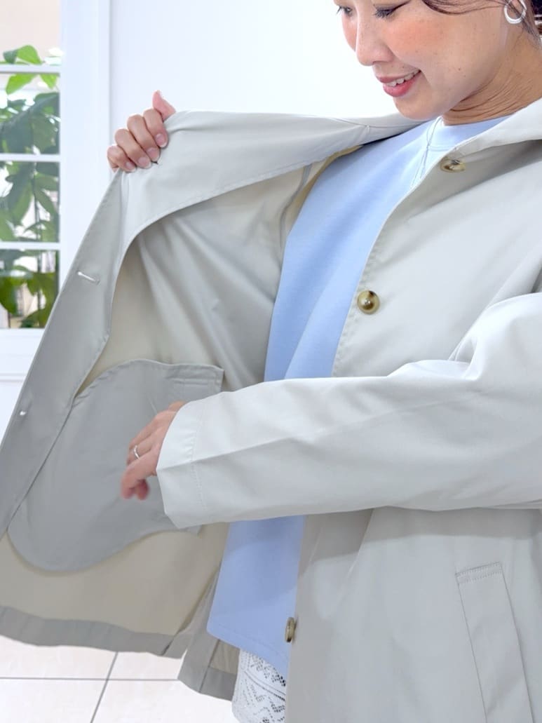 Osawaさんの「Dessin｜【洗える】フードトレンチコート」を使ったコーディネート