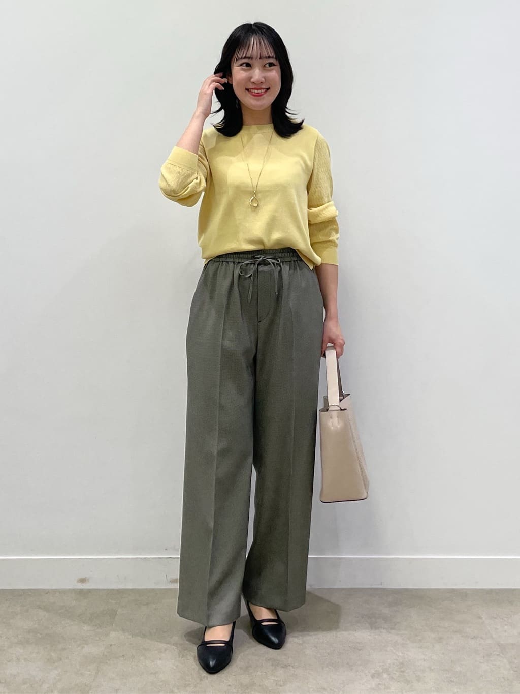 yukariさんの「Reflect｜透かしスリーブデザインハイゲージニット」を使ったコーディネート