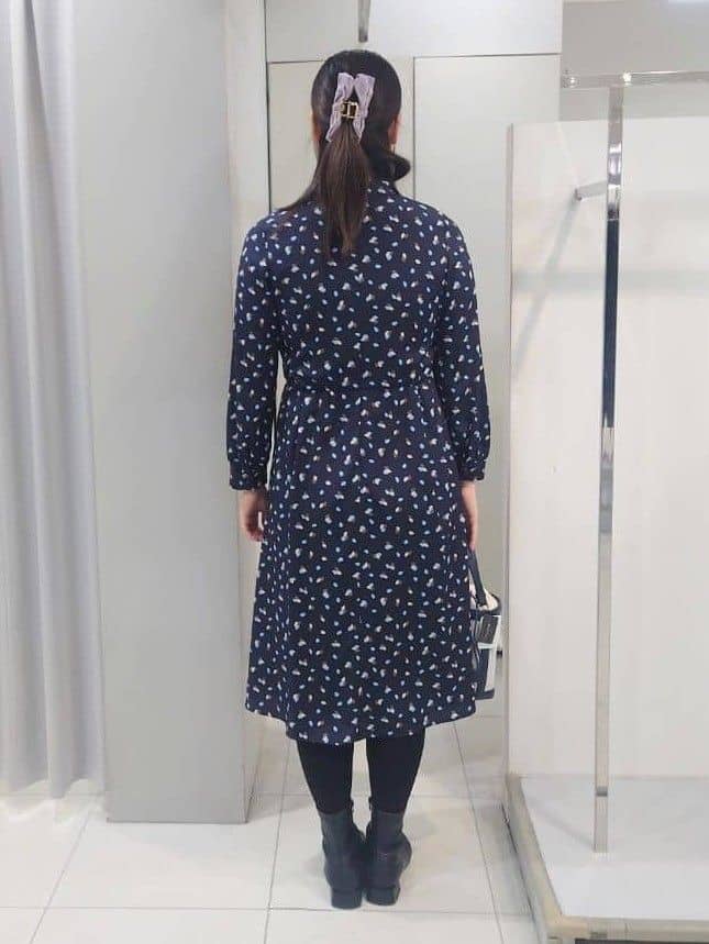 AZUSAさんの「Reflect｜【セレモニー／通勤／おでかけに◎】フラワープリントボウタイワンピース」を使ったコーディネート