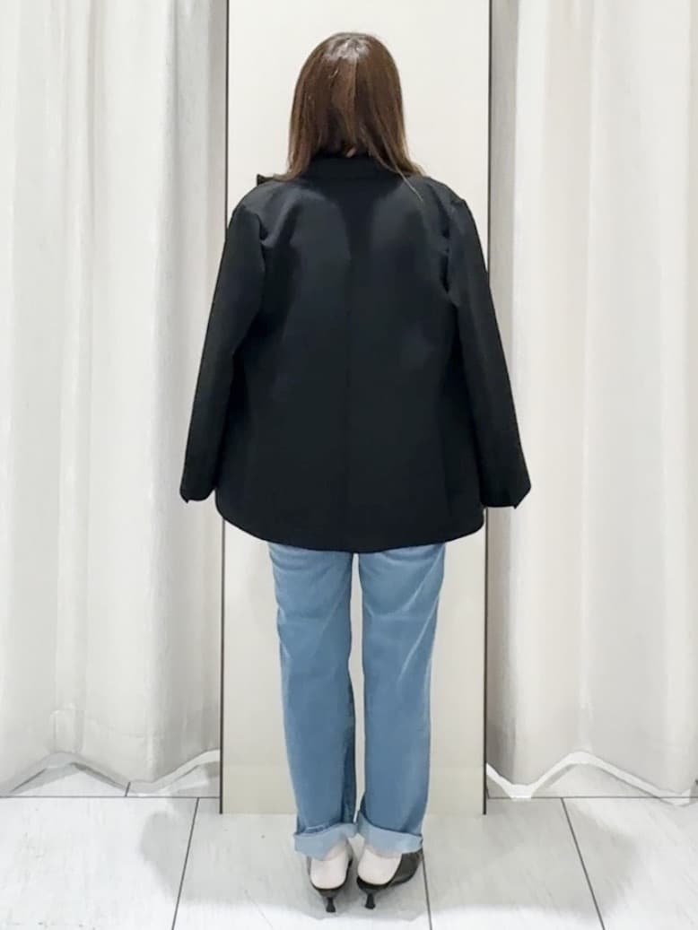 ʏᴜᴋɪᴋᴏさんの「UNTITLED｜◆【洗える/ストレッチ性】ダブルブレストジャケット」を使ったコーディネート