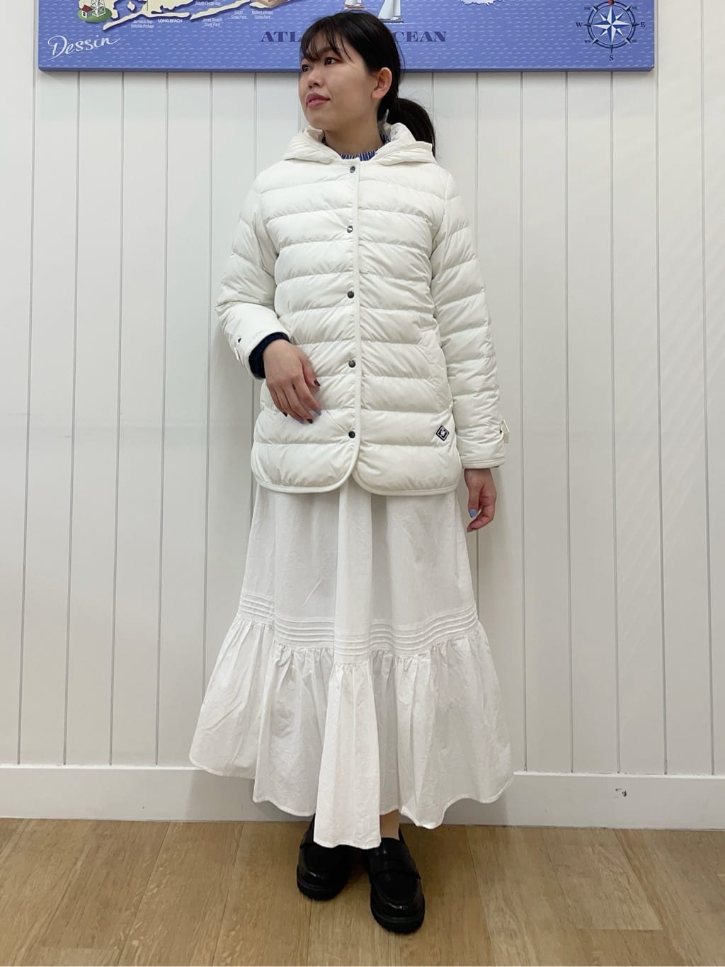 Mayaさんの「Dessin｜【撥水・2WAY】ミュラーダウンコートミドル丈」を使ったコーディネート