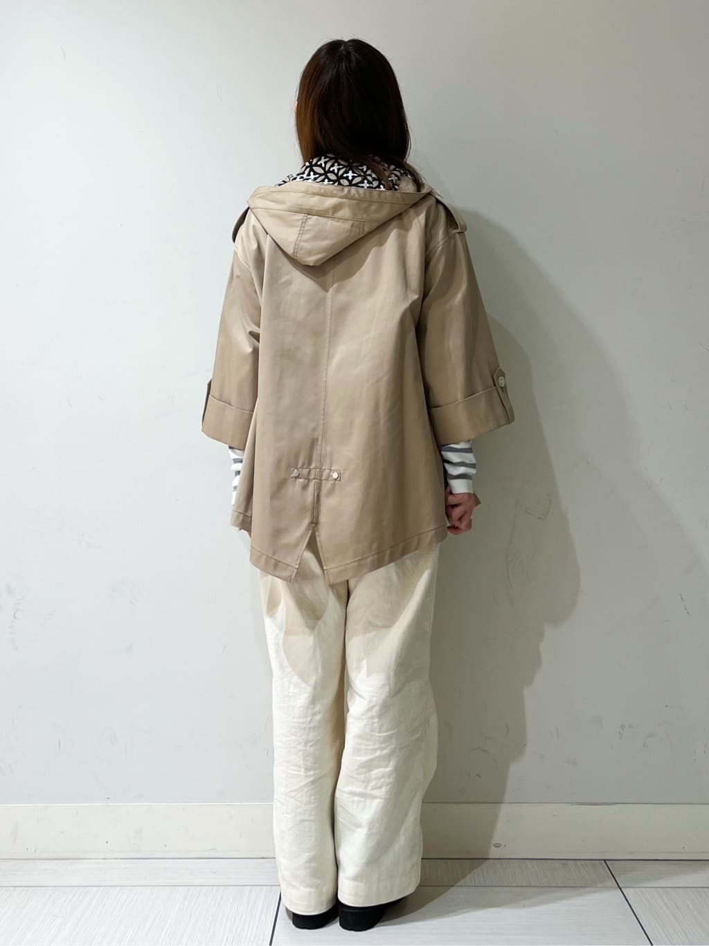 じゅんさんの「DRESSTERIOR｜【ウォッシャブル/撥水素材】Ａライン ショートモッズコート」を使ったコーディネート