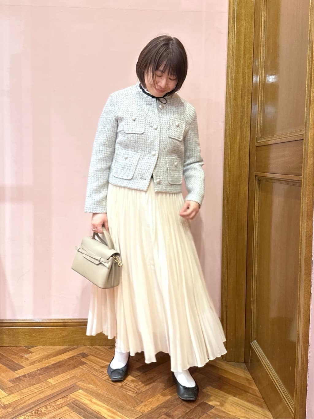 komatsuさんの「DRESSTERIOR｜◆【otonaMUSE5月号掲載/ウォッシャブル】ボウタイブラウス」を使ったコーディネート