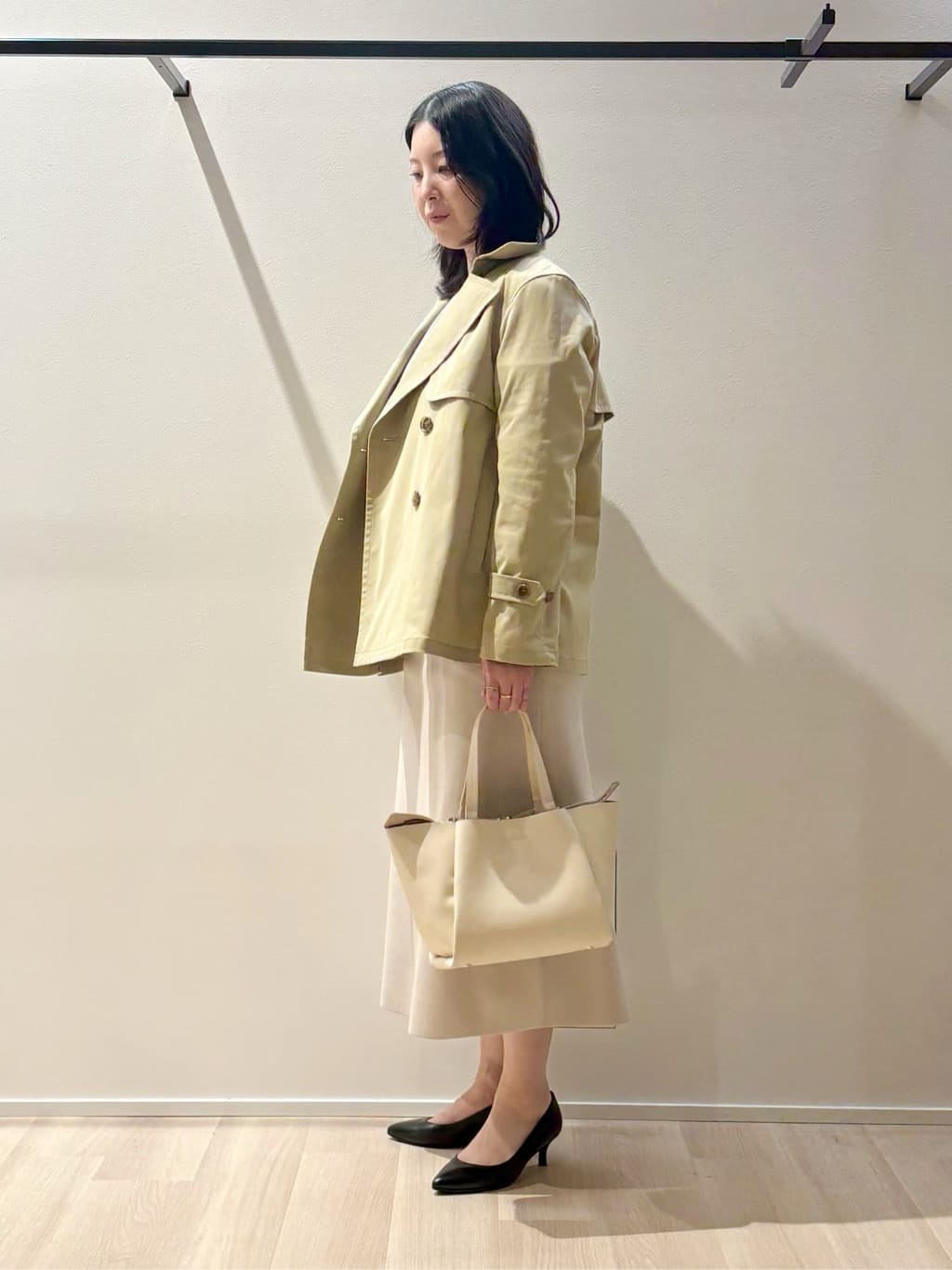 yさんの「UNTITLED｜◆【軽羽織り/セットアップ可】ジップアップニットカーディガン」を使ったコーディネート