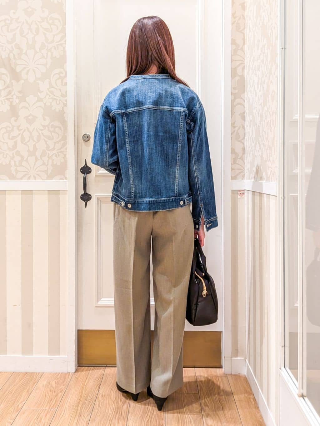 maiさんの「grove｜着心地軽やか、動きやすいストレッチデニムジャケット」を使ったコーディネート