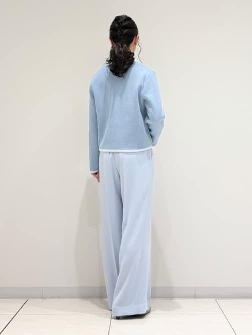 kayoさんの「INDIVI｜【軽量】ブークレジャケット ニットカーディガン」を使ったコーディネート