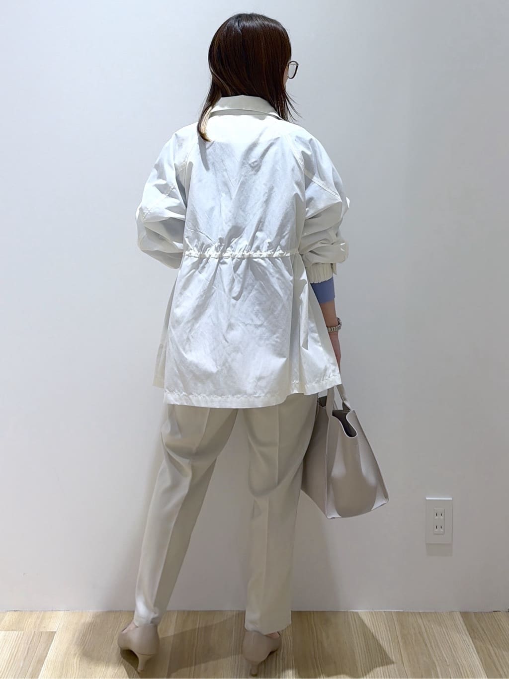 えりさんの「OPAQUE.CLIP｜撥水スタンドZIPブルゾン【洗濯機OK／UVケア／花粉対応】」を使ったコーディネート