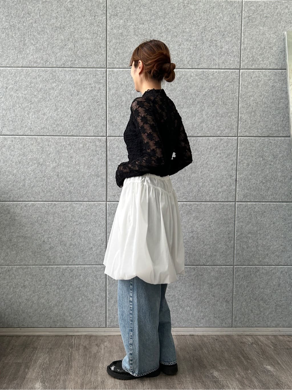 harunaさんの「CODE A｜balloon easy skirt」を使ったコーディネート