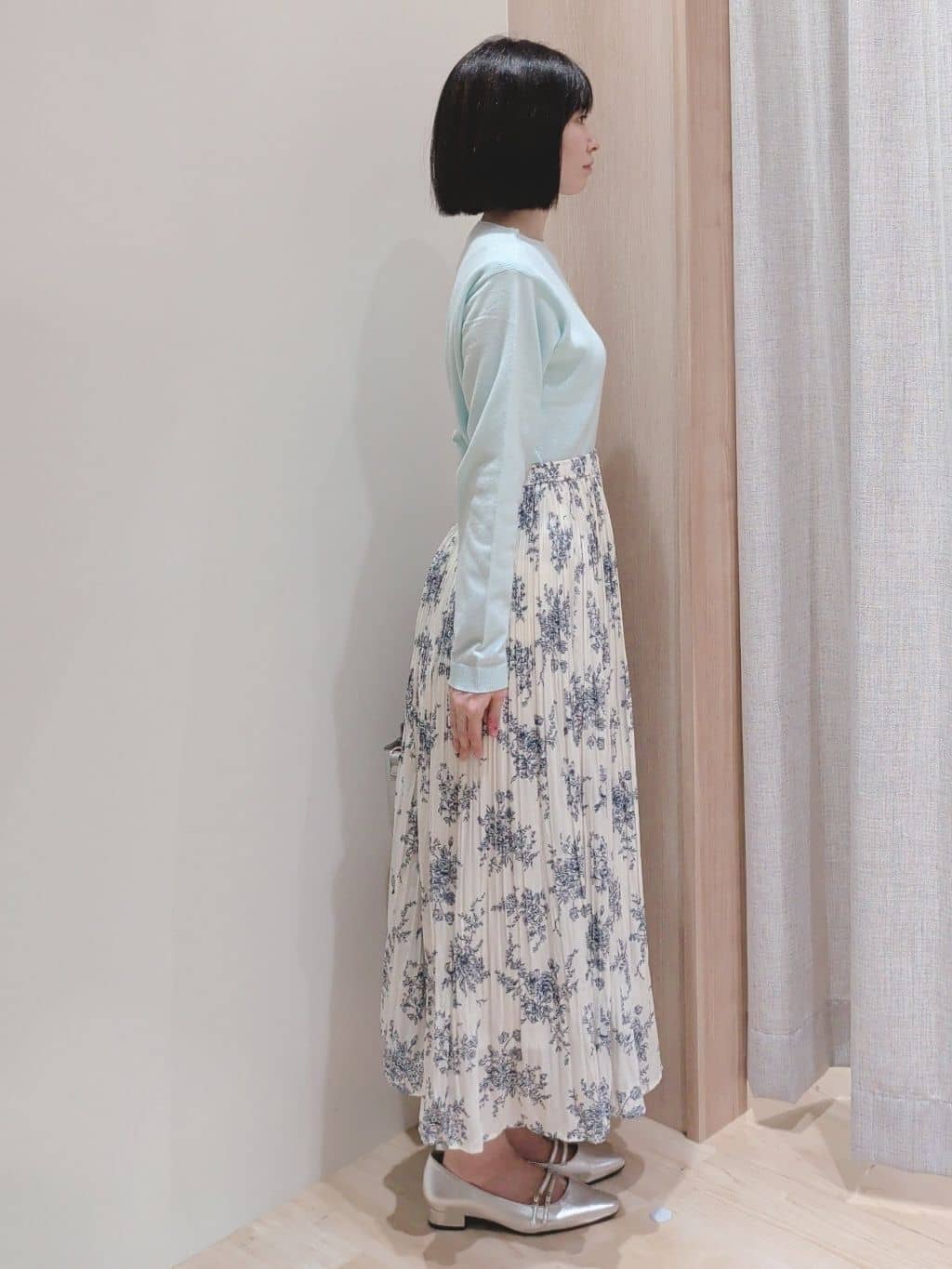 Yuiさんの「grove｜高評価！【洗濯機OK】ベーシックニット【毛玉軽減】」を使ったコーディネート