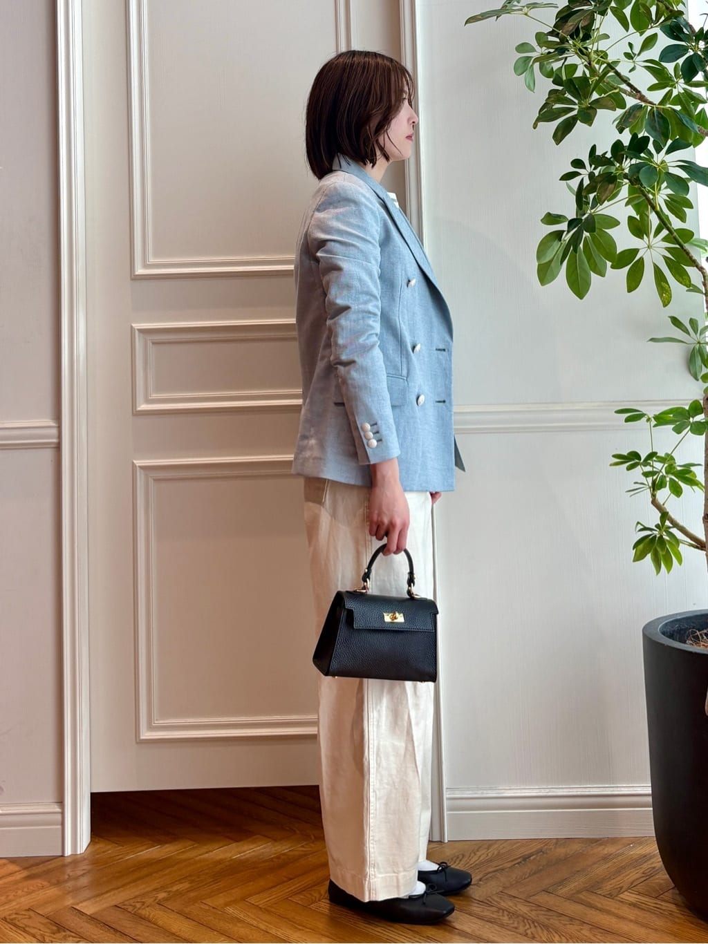 nakaoさんの「DRESSTERIOR｜◆【ウォッシャブル】コットンフルニードルボーダーニット」を使ったコーディネート