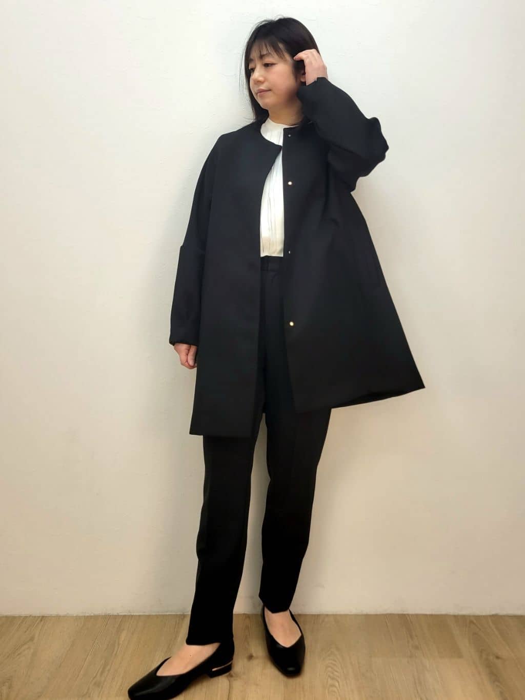 LISAさんの「OPAQUE.CLIP｜フォルムスリーブミドルコート【洗濯機OK】」を使ったコーディネート
