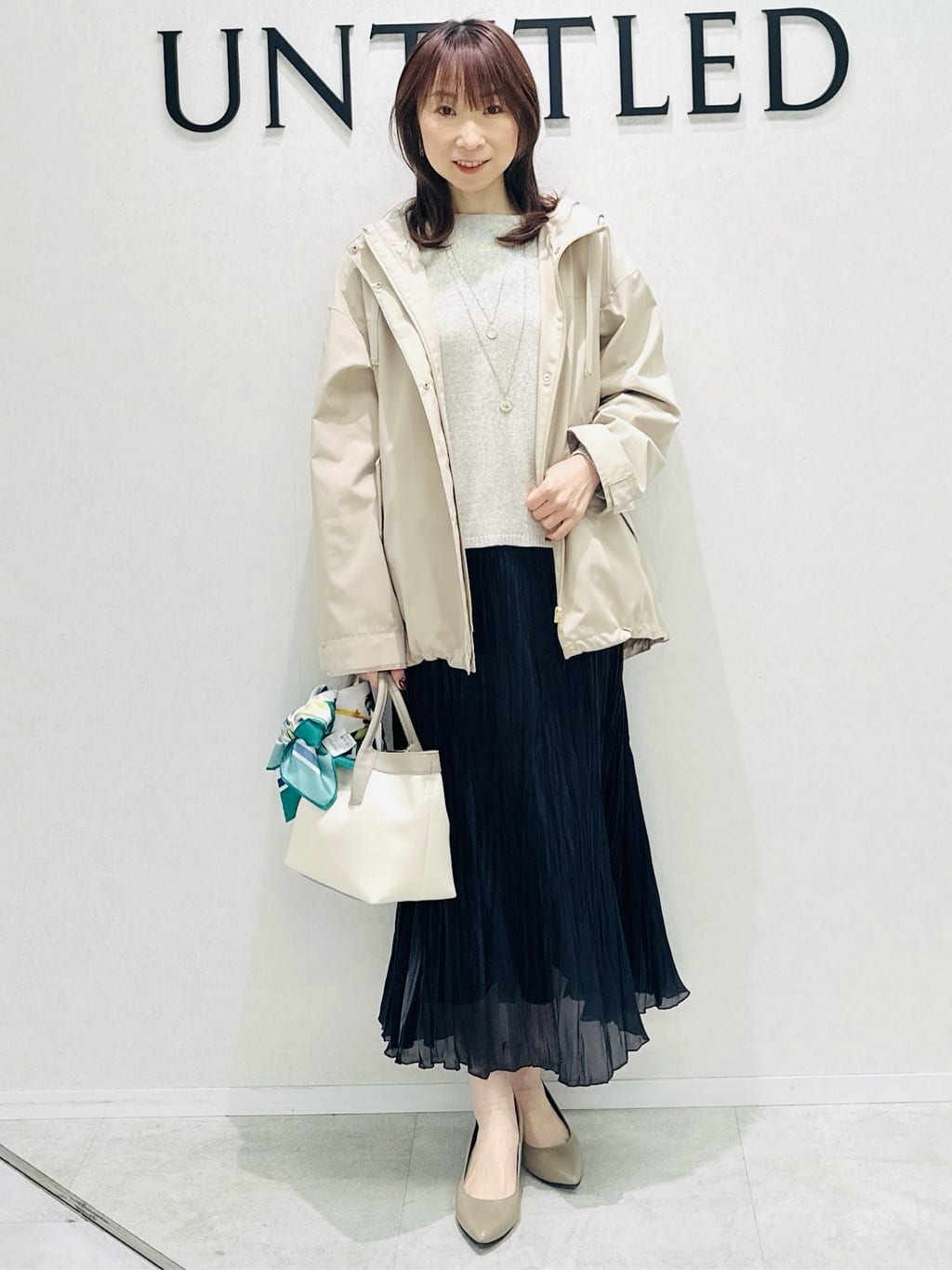 Miwaさんの「UNTITLED｜◆【洗える/光沢感】ファンシーヤーンニット」を使ったコーディネート