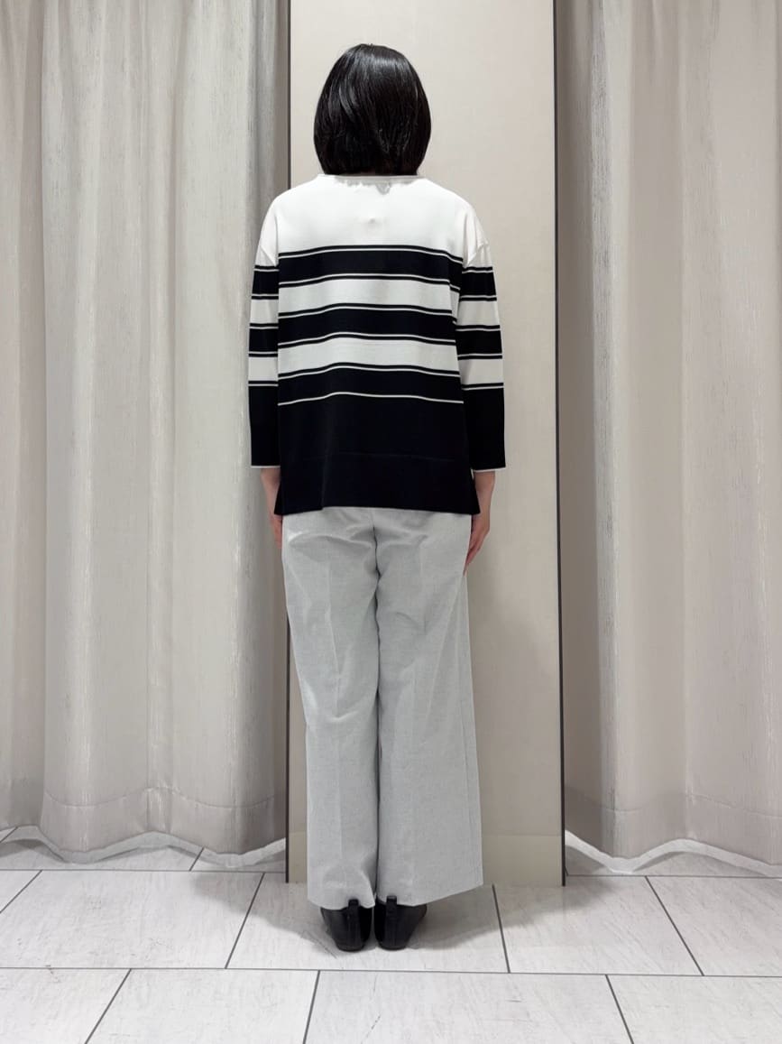 わたなべさんの「UNTITLED｜【接触冷感/洗える/後ろウエストゴム】オックスワイドパンツ」を使ったコーディネート