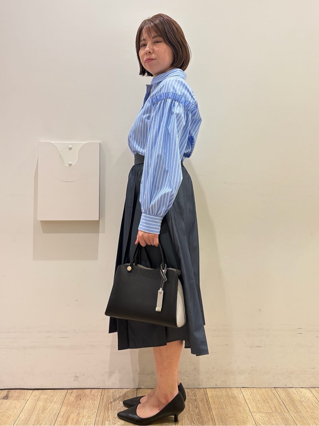 YUKOさんの「index｜タックフレアスカート【洗濯機OK】」を使ったコーディネート