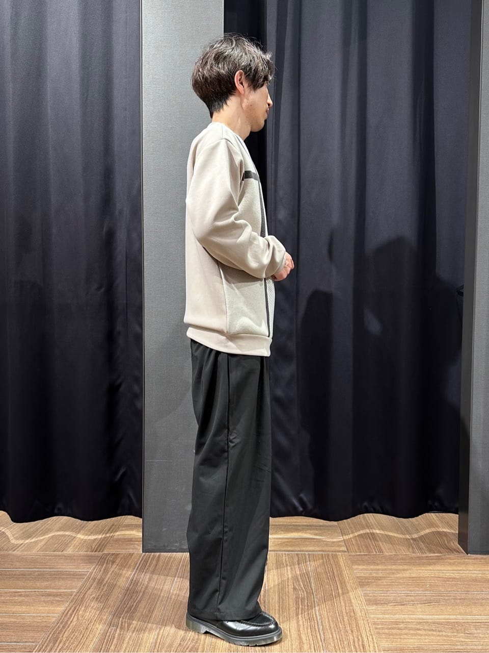 tomoyaさんの「THE SHOP TK｜チェック柄ダンボール スウェット 洗濯機OK」を使ったコーディネート