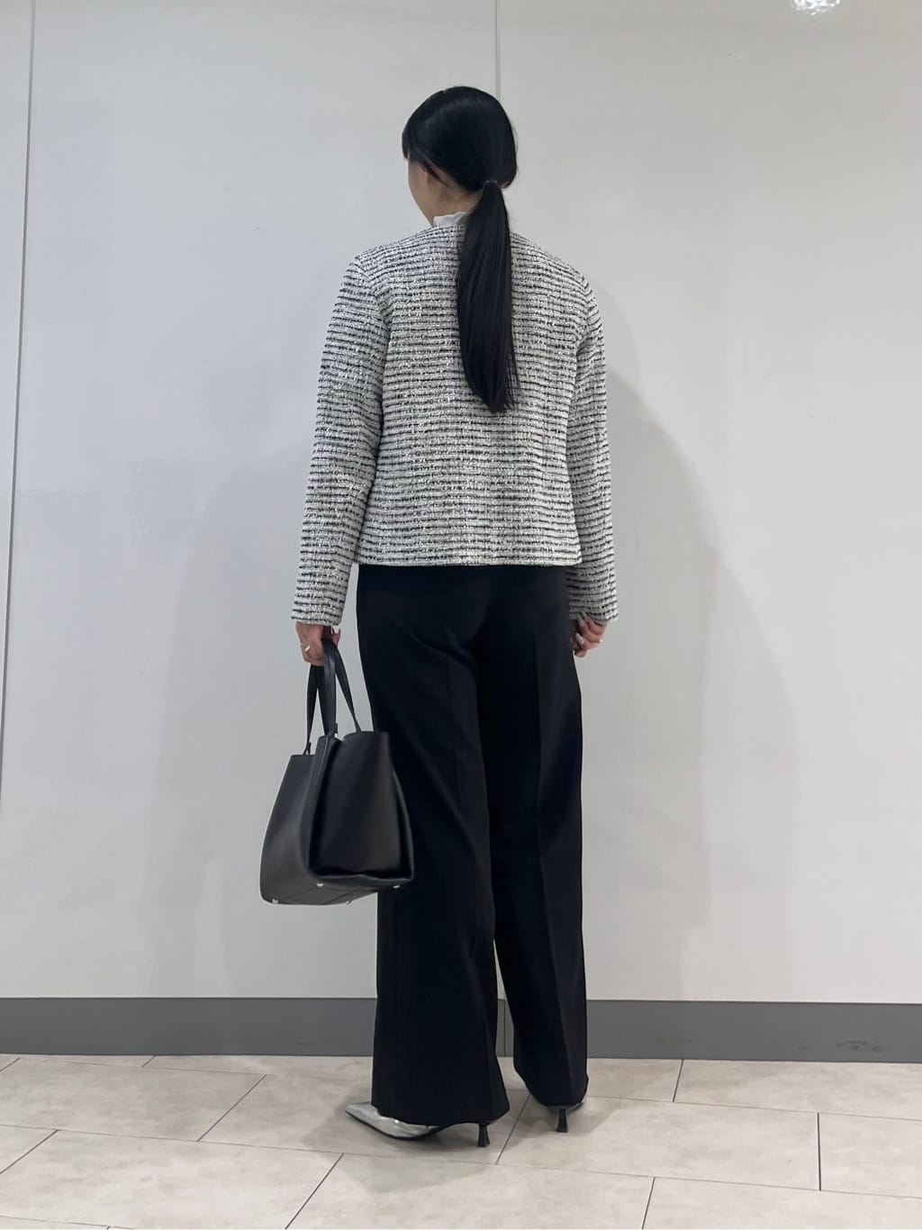hasuさんの「INDIVI｜【セレモニー／洗える】ミックスツイードライトジャケット」を使ったコーディネート