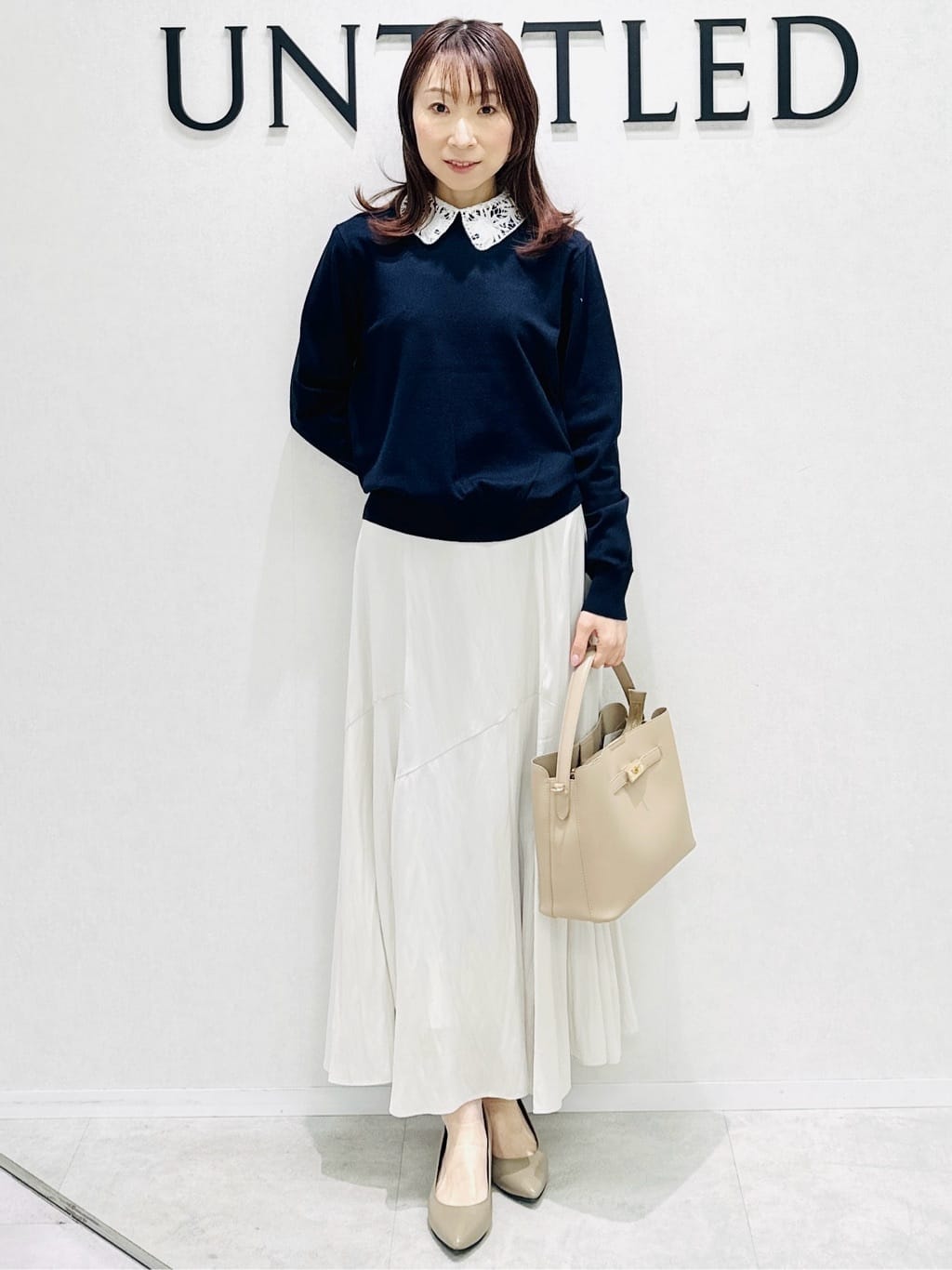 Miwaさんの「UNTITLED｜◆【洗える/後ろウエストゴム】ロングスカート」を使ったコーディネート