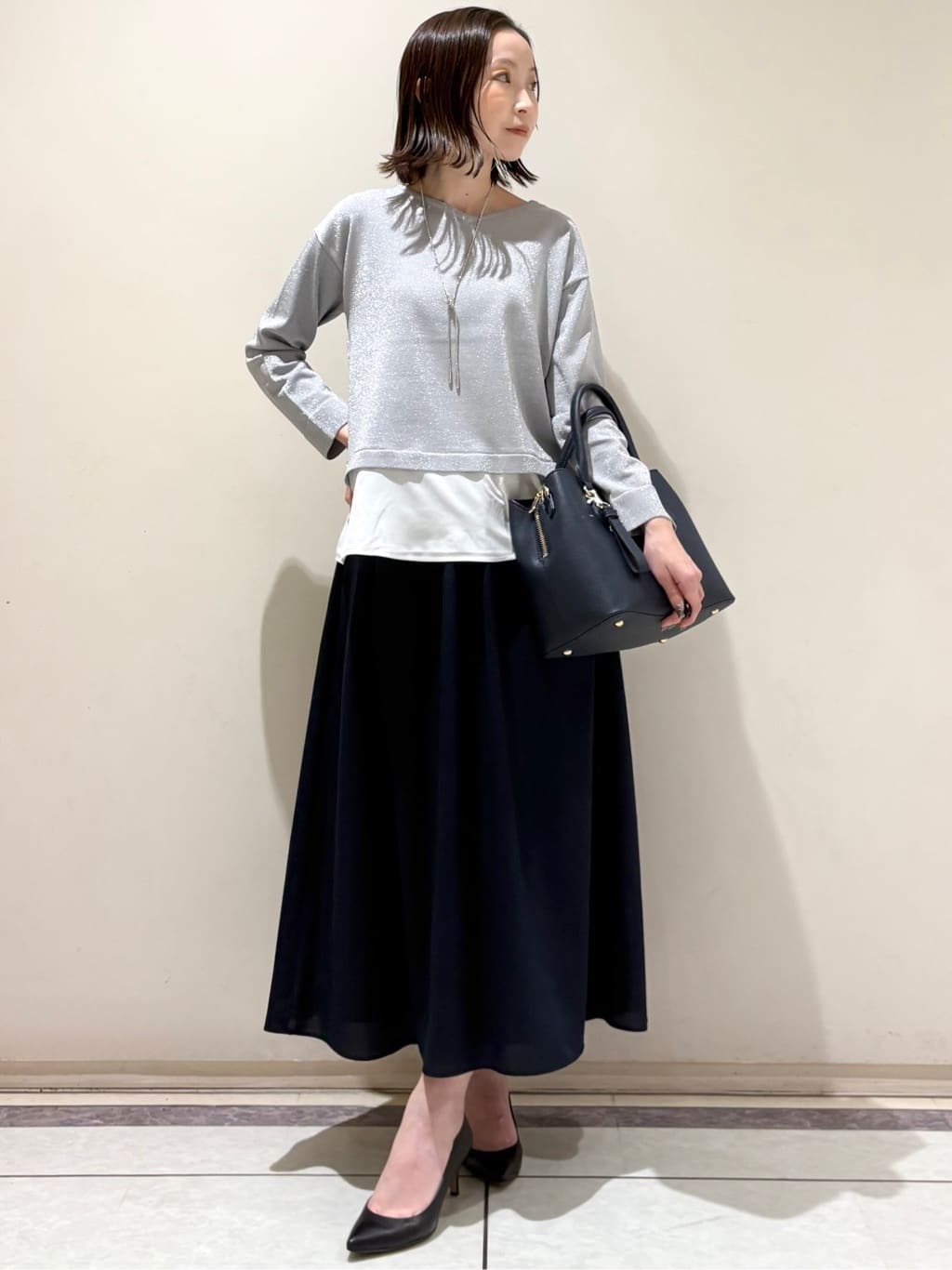 Takahashiさんの「COUP DE CHANCE｜【洗える】レイヤード風デザイントップス」を使ったコーディネート