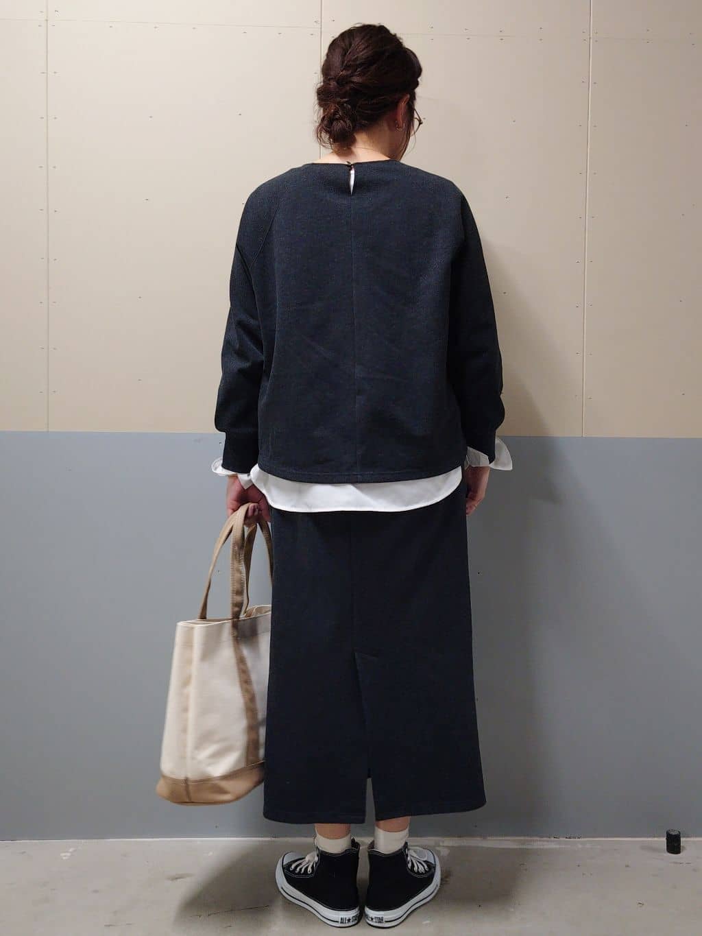minamiさんの「OPAQUE.CLIP｜シャツドッキングカットソー【洗濯機OK】」を使ったコーディネート