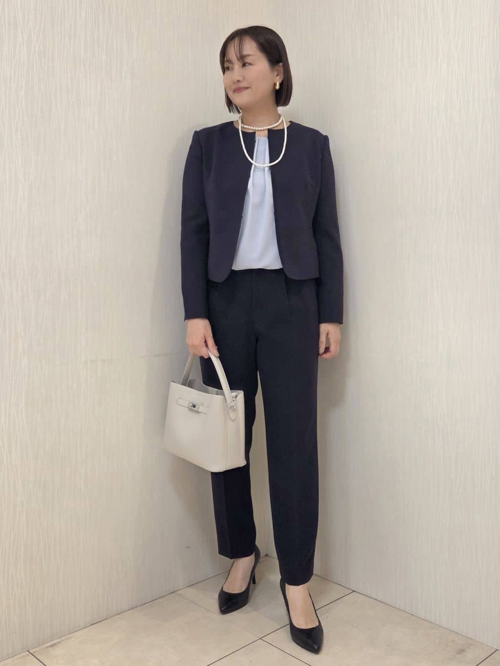 naokoさんの「UNTITLED｜【仕事着/スーツ】ファンシーツイード ジャケット」を使ったコーディネート