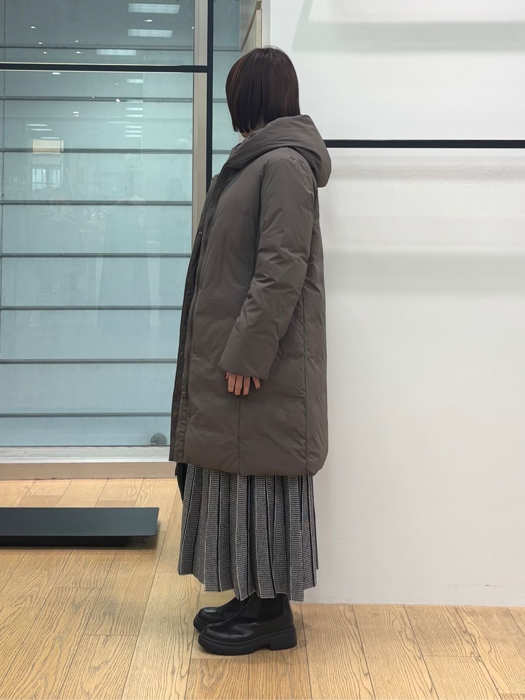 asamiさんの「INDIVI｜【洗える／カシミヤ混】ボトルネック ドルマンスリーブニット」を使ったコーディネート
