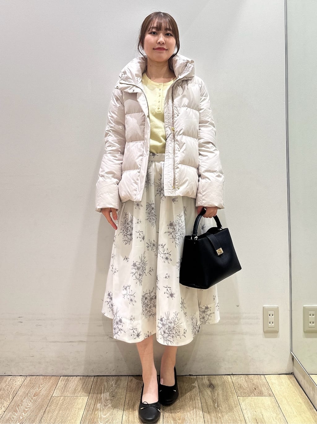 MOMOさんの「index｜KAWADAダウンショートコート【撥水／洗濯機OK／静電気防止裏地】《XS～LL》」を使ったコーディネート