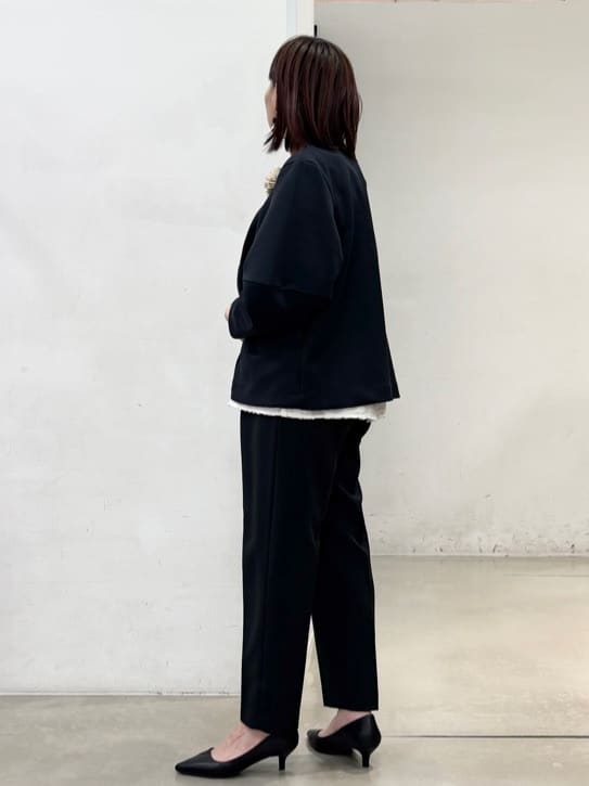 fujiさんの「THE SHOP TK｜【フォーマルにもカジュアルにも】花柄ジャカードブラウス」を使ったコーディネート