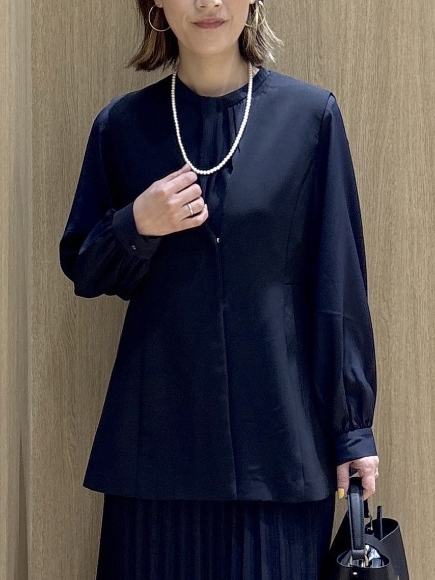たけねぇさんの「OPAQUE.CLIP｜ペプラムジレ／セットアップ対応可【洗濯機OK】」を使ったコーディネート
