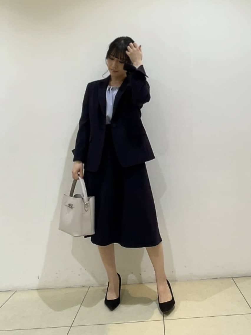 watanabeさんの「UNTITLED｜【透けにくい/ウエストイン見え】タックブラウス」を使ったコーディネート