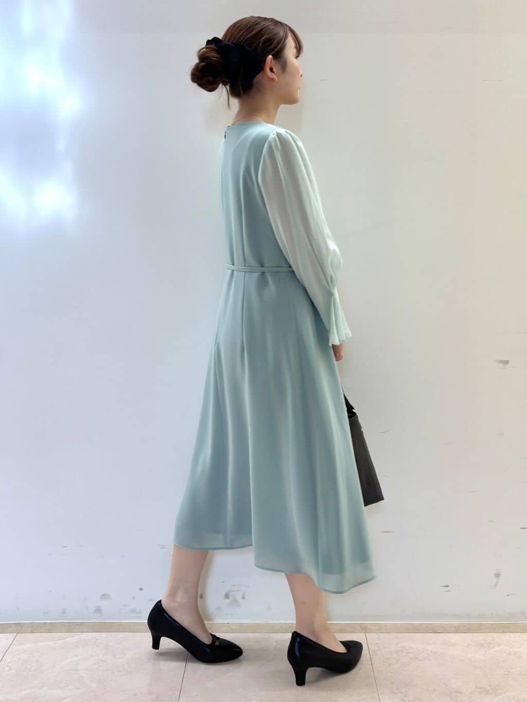 Satoさんの「Reflect｜【SS-4Lサイズ／付属リボン】スリーブデザインジョーゼットワンピース」を使ったコーディネート