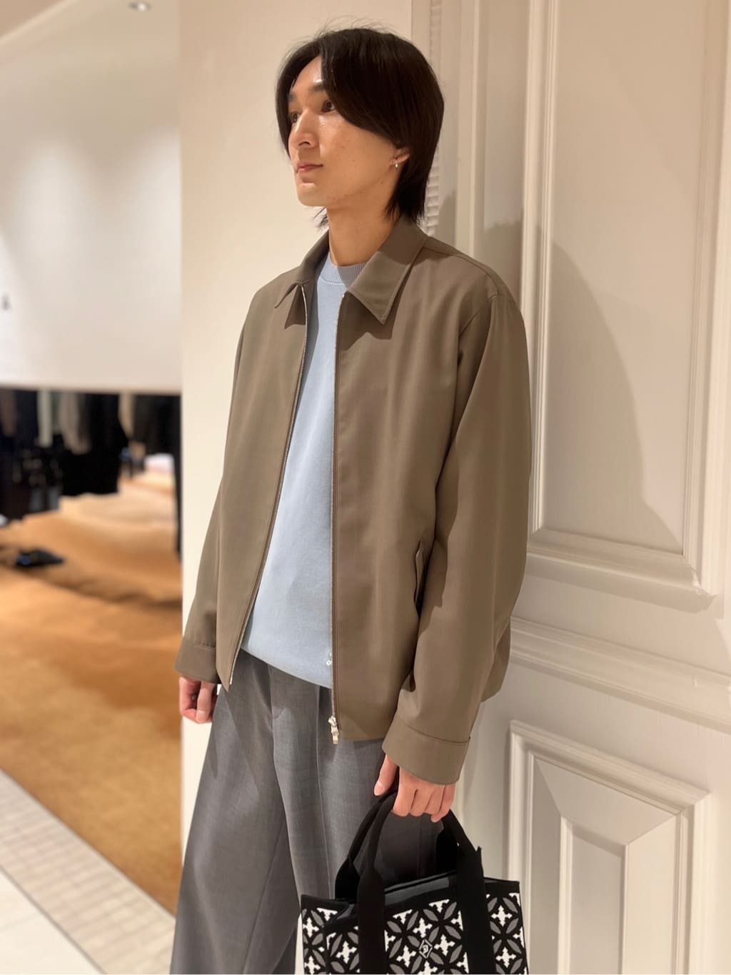 Watanabeさんの「DRESSTERIOR｜【ウォッシャブル】ウールハリントン ジャケット」を使ったコーディネート