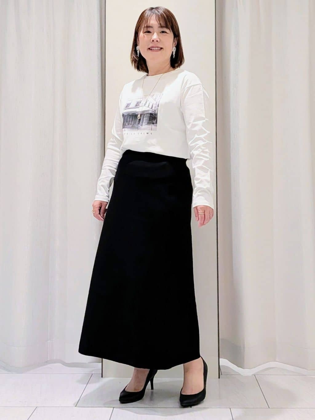 Onumaさんの「UNTITLED｜【コットン100/洗える】フォトロングTシャツ」を使ったコーディネート