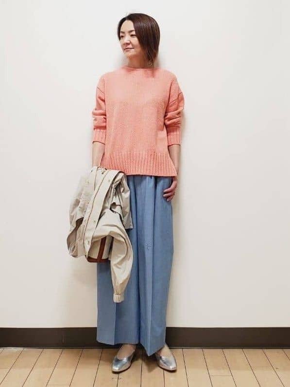 yuuさんの「Reflect｜【撥水】ストレッチタフタミドル丈スタンドカラーコート」を使ったコーディネート