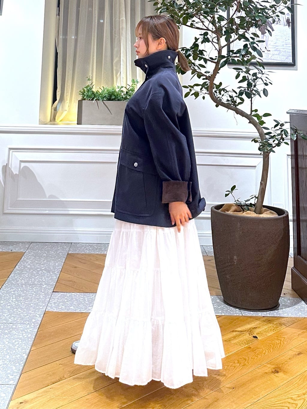 なべこさんの「DRESSTERIOR｜【ウォッシャブル】スプリング ハンティングジャケット」を使ったコーディネート