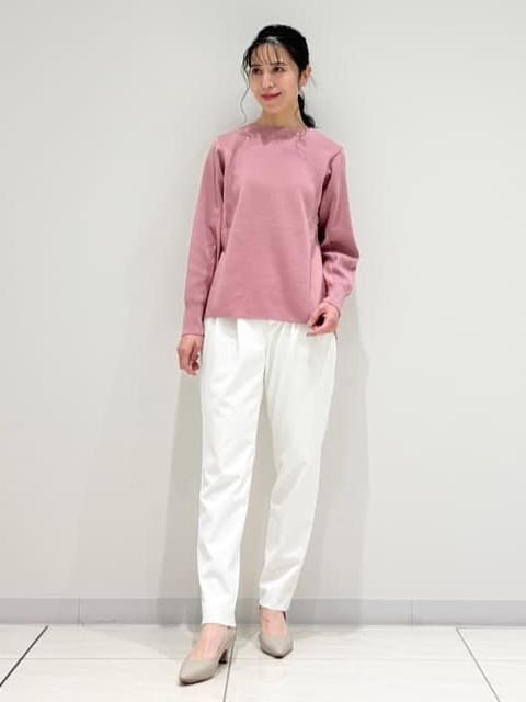 kayoさんの「INDIVI｜【洗える／選べる8色】トーンアップニット」を使ったコーディネート