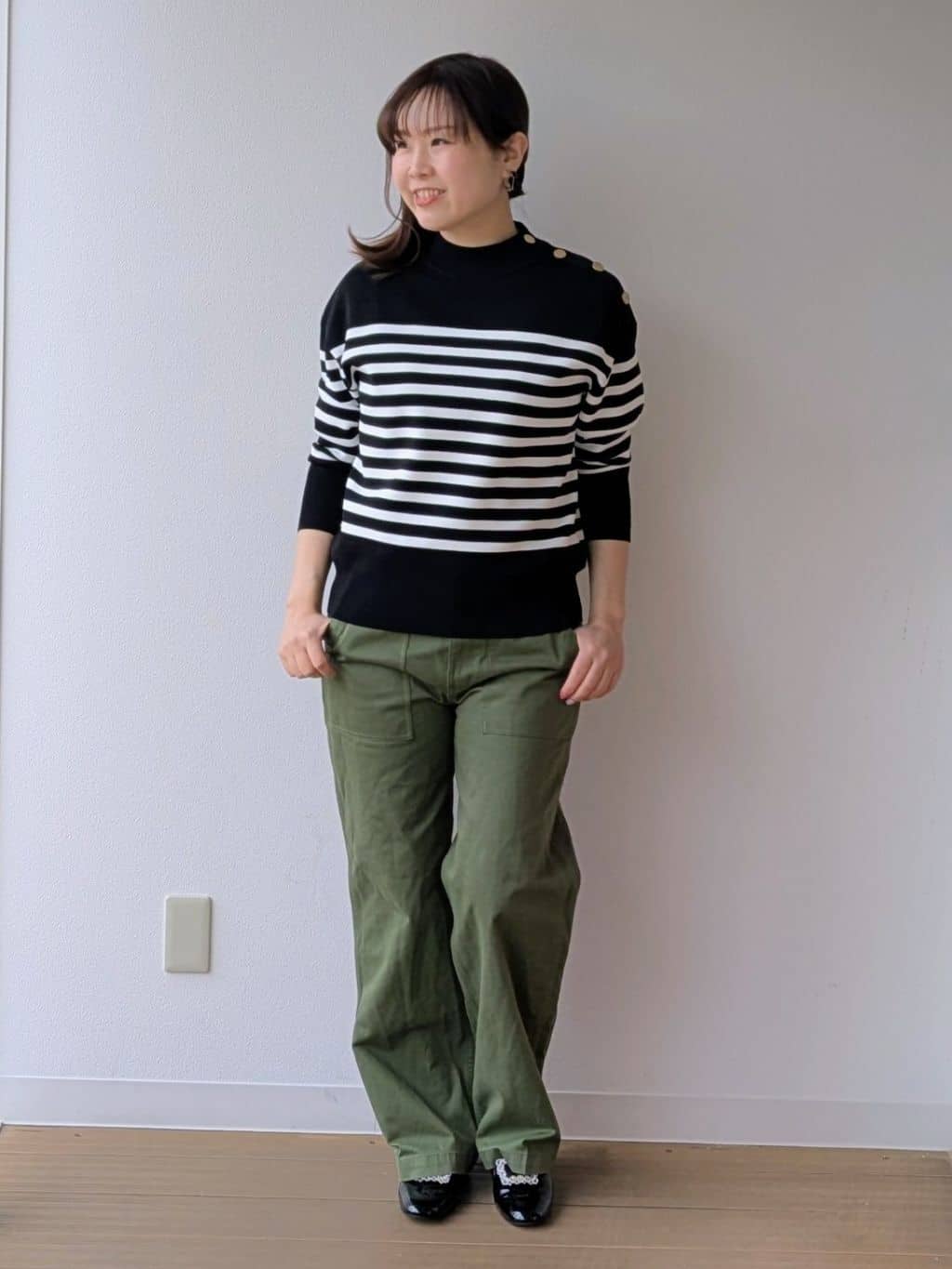 なみきさんの「UNTITLED｜【洗える】ミラノリブニット」を使ったコーディネート