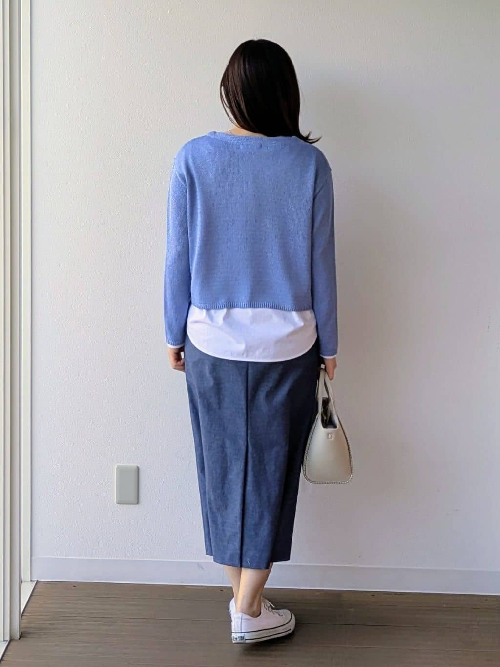 なみきさんの「UNTITLED｜◆【洗える/光沢感】ファンシーヤーンニット」を使ったコーディネート