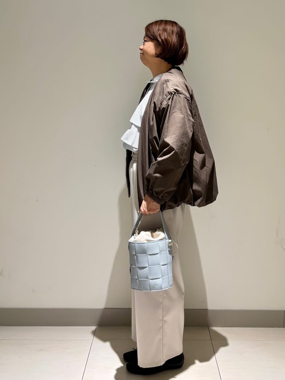 Haruさんの「Dessin｜【洗える】コットンナイロンバルーンヘムブルゾン」を使ったコーディネート