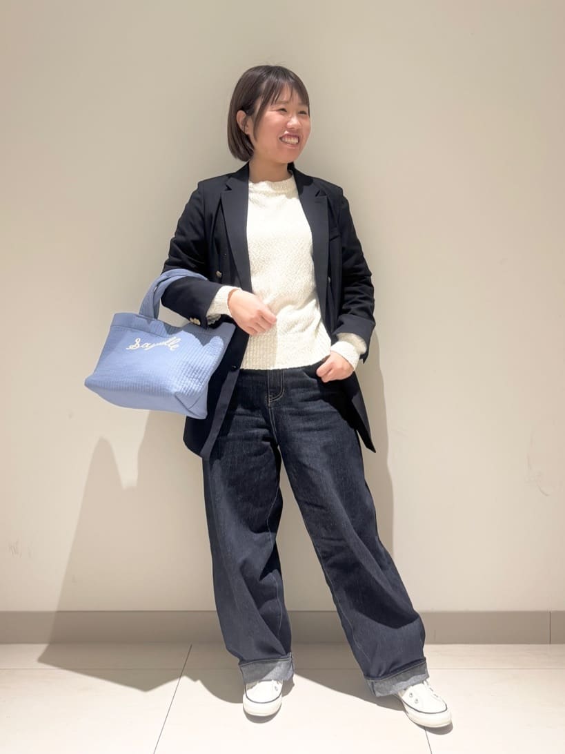 Liriさんの「Dessin｜【洗える】ワイドカーブシルエット12OZデニム」を使ったコーディネート