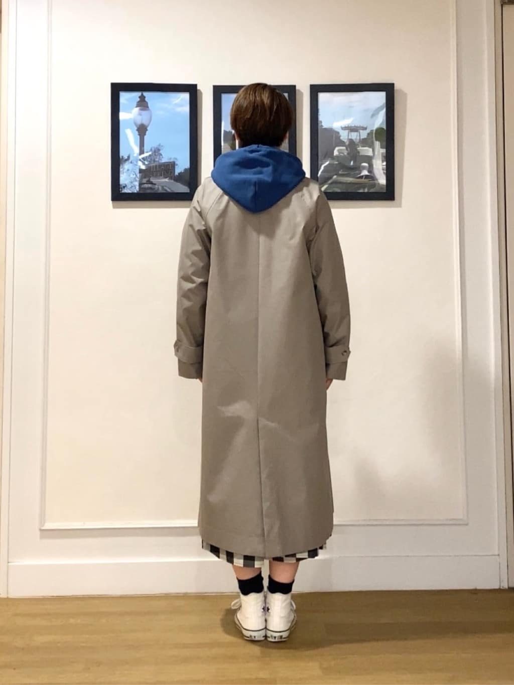 Hiroさんの「Dessin｜シャンブレースプリングコート」を使ったコーディネート