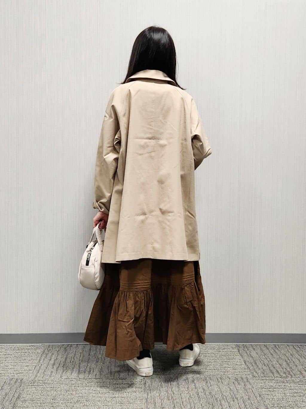 naraさんの「Dessin｜【花粉ガード/撥水加工/洗える】ステンカラースプリングコート」を使ったコーディネート