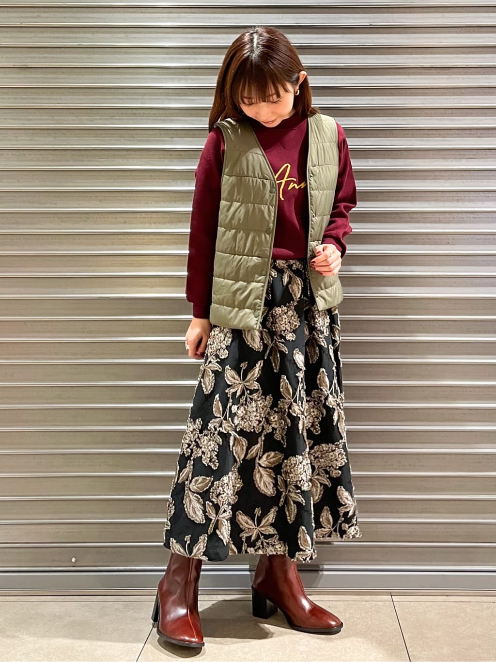 じゅんさんの「DRESSTERIOR｜アニージャカードニット」を使ったコーディネート