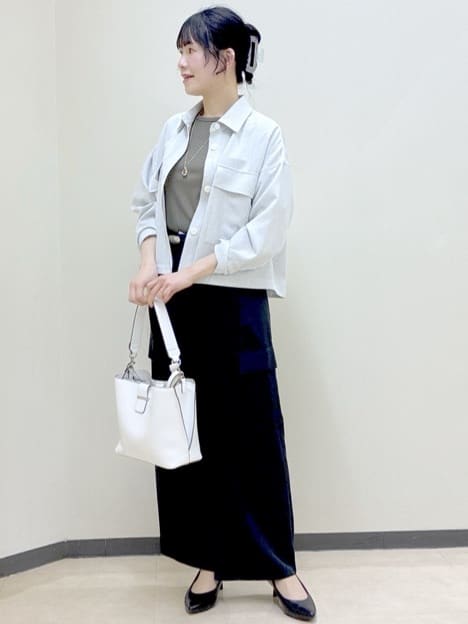  beni_gingerさんの「Reflect｜【インナーにおすすめ◎】クルーネックストレッチリブトップス」を使ったコーディネート