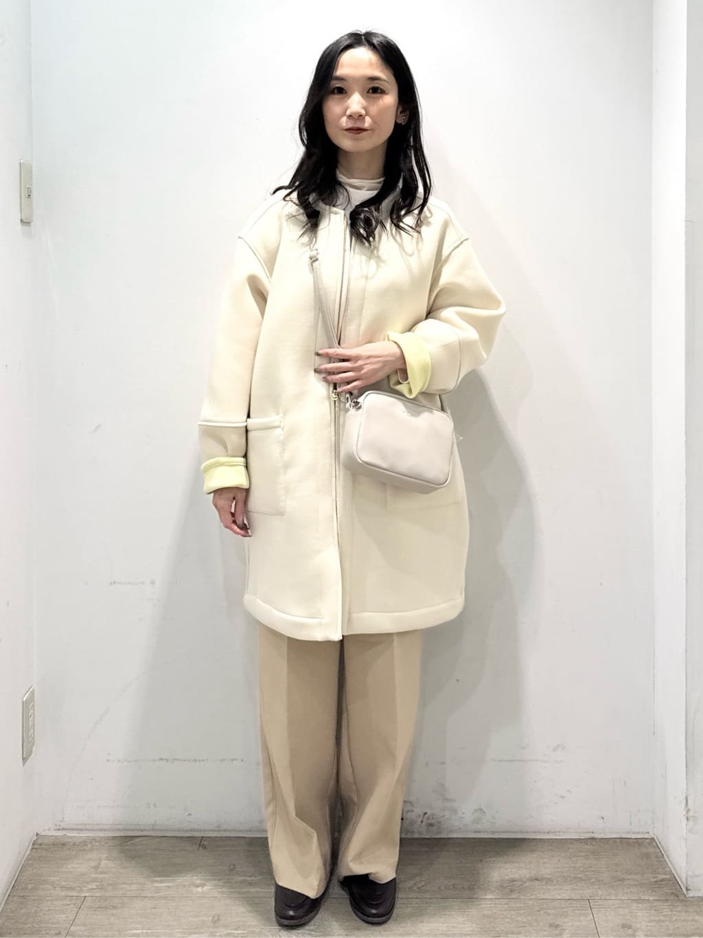 yuicciさんの「OPAQUE.CLIP｜リバーシブル配色ノーカラーコート【洗濯機OK】」を使ったコーディネート