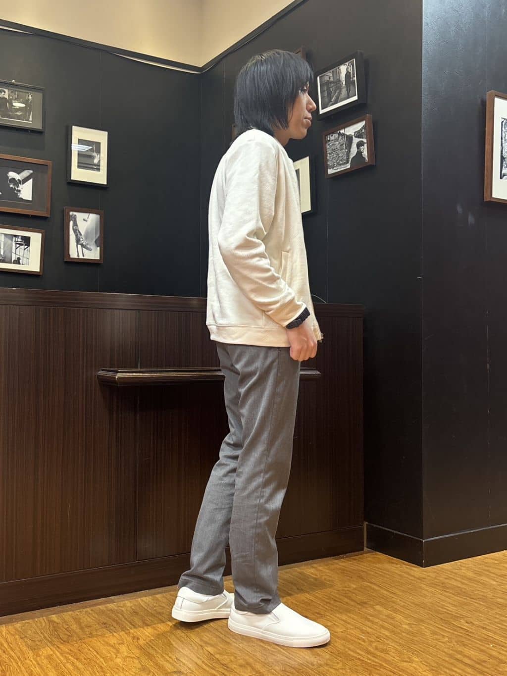 moritaさんの「TAKEO KIKUCHI｜スライドパズル ジャカード ブルゾン」を使ったコーディネート