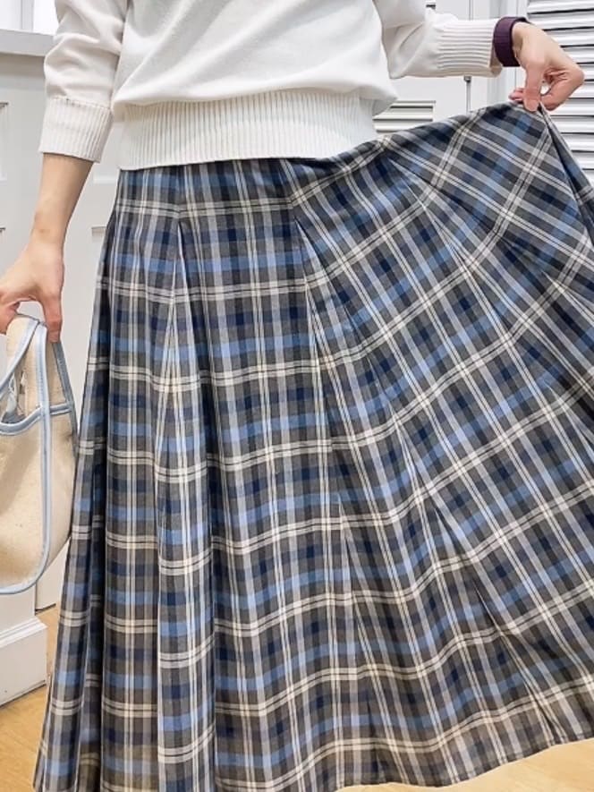 Hamaさんの「Dessin｜【洗える】コットンVネックニット」を使ったコーディネート