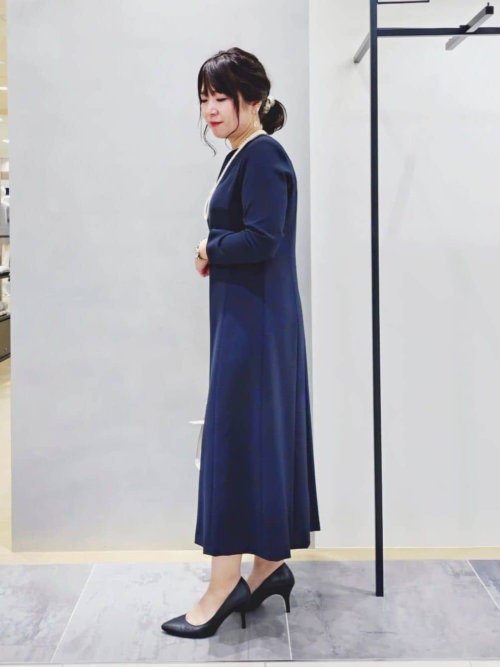 TOMOMIさんの「INDIVI｜【上品光沢／SETUP可能】切り替えデザインジャケット」を使ったコーディネート